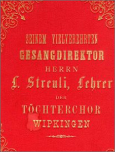 Ehrung Töchterchor Lehrer Streuli 1890