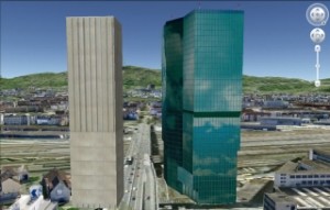 Grössenvergleich Swissmill - Prime Tower