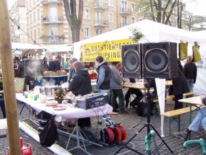 Der QV DJ sorgte für Weihnächtliche Stimmung.