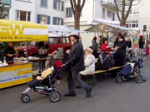 Mit Kind und Kegel unterwegs.